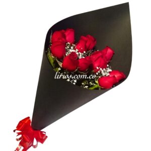 Bouquet Rosas Cali x 12 Cartulina