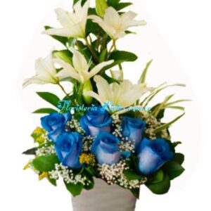 Flores Azul y Lirios Cali