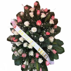 Corona Fúnebre Color Rosada