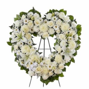 Corazón Ramo Fúnebre Tapizada