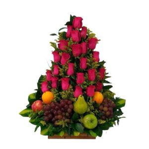 Regalos Naturales Ramos de Flores Con Fruta