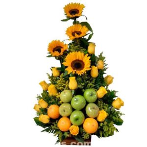 Ramo Sorpresa de Flores y Frutas