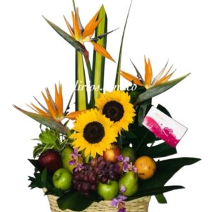 Arreglo Floral Con Fruta