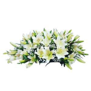 Cubre Caja Fúnebre Lirios