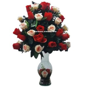 Arreglo en cristal flores en Cali