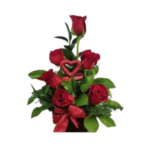 Arreglo floral con amor domicilio en cali