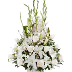 Abanico Funeral Lirios Cali