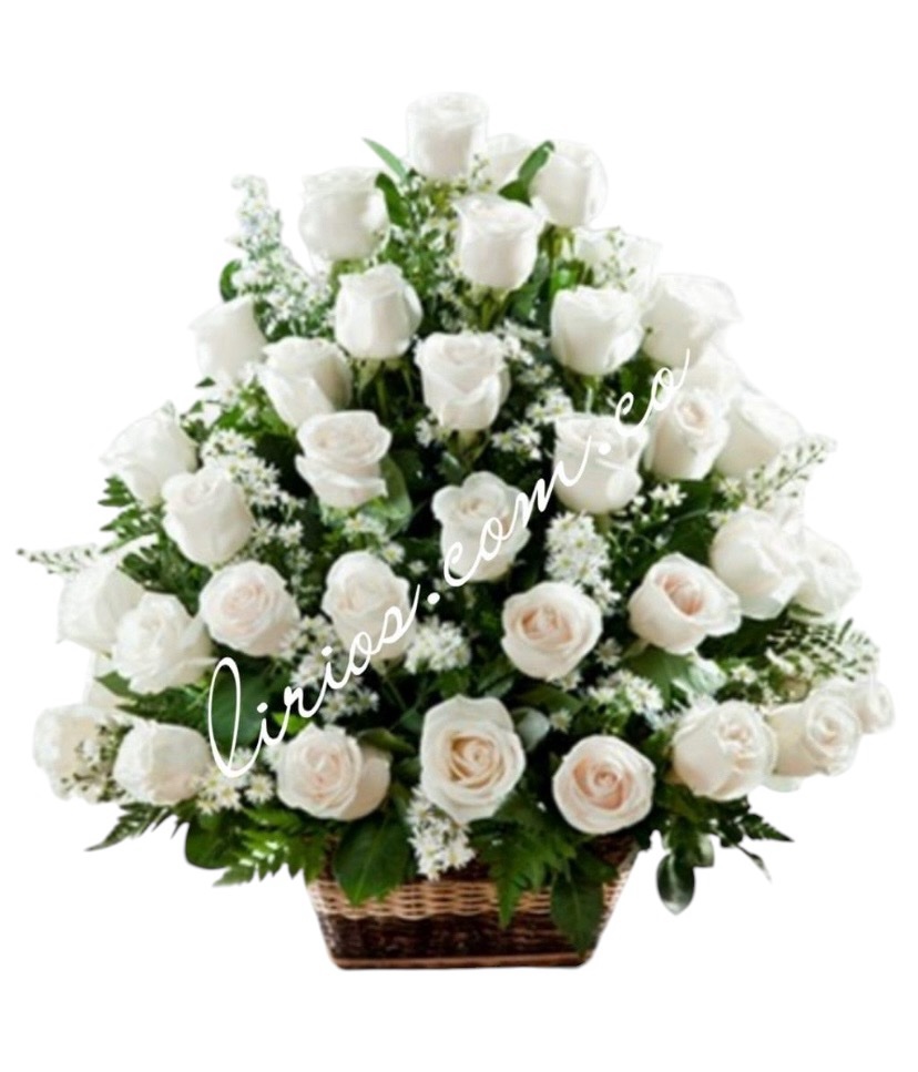 Condolencias Ramos Rosas Blancas