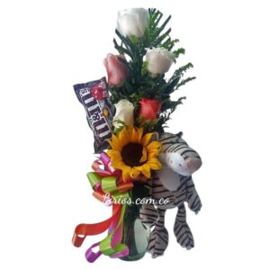 Solitario flores Mixto envió en Cali