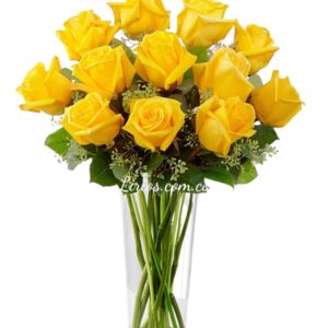 Jarrón Flores Amarillas en Cali