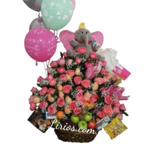 Bienvenida Bebe Nacimiento Flores